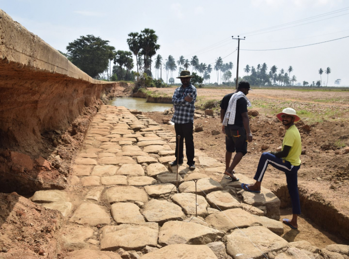 Ancient Road Structure Unveiled Amidst Flood Disaster in Ampara District